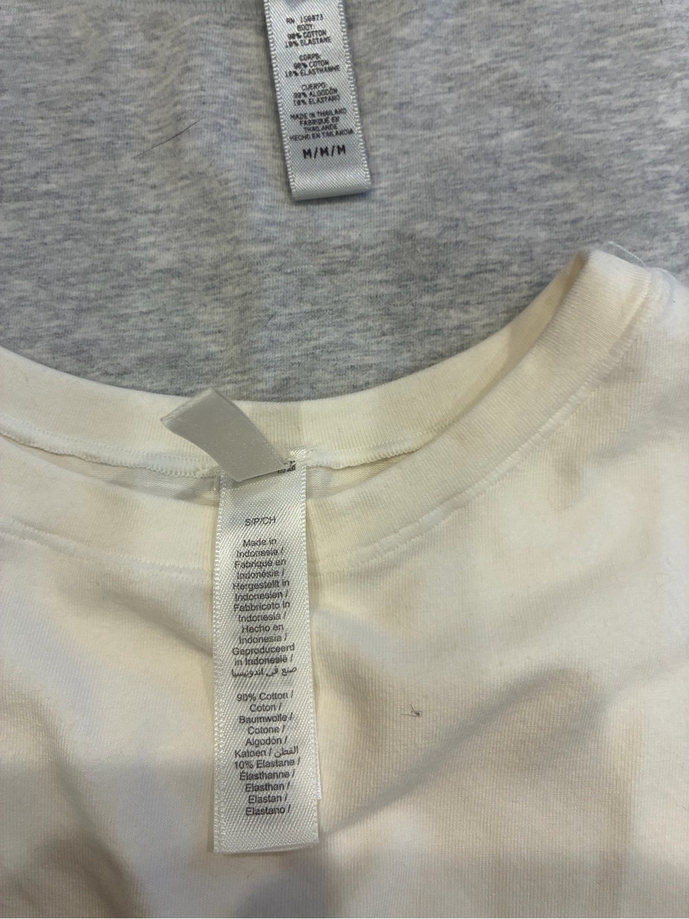 SKIMS Gray & Cream Women’s Tops Duo - Picture 2 of 3